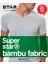 3 Lü Erkek Organik Bambu Kısakol V Yaka Basic T-Shirt 3