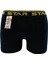Erkek Siyah Beli Kemerli Lycralı Boxer 1