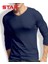 Erkek Modal Uzun Kol V Yaka T-Shirt 5