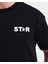 Erkek Oversize Yarım Yıldız Baskılı T-Shirt 3