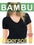 3 Lü Kadın Bambu Yarım Kol V Yaka T-Shirt 2