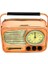 Dekoratif Metal Radyo Saat 2