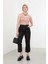 Kadın Yüksek Bel Straight Fit Jean Pantolon Siyah 5