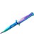 Tac-Force Tac Force Ti-Lite 1111 Gk Gökkuşağı Kamp / Av Çakısı 23CM- Yarı Otomatik, Kemerlikli, Metal Desenli Sap 1