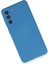 Samsung Galaxy S21 Kılıf Nano Içi Kadife Silikon - Mavi Dpmah 3