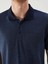Classic Lacivert Desenli Erkek Polo Yaka Tişört 4