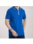 Fermuarlı Yaka Saks Mavi Regular Fit 2