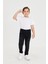Erkek Çocuk Antrasit Jean Slim Fit Rahat Kalıp Beli Ayarlanabilir Lastikli Düğmeli LX318 3