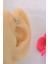 5 mm Taşlı Mini Halka Piercing Forward Helix Daith Helix Tragus Gümüş Renkli 3