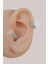 Mavi Taşlı 5 mm Mini Halka Piercing Forward Helix Tragus Piercing Daith Helix 4