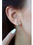 Gümüş Renk Zirkon Taşlı Küçük Göz Halka Helix Piercing Kıkırdak Lob Küpesi Tek Adet 2