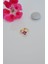 Sacce Scarves&Accessories Gold Halka Fuşya Pembesi Mini Çiçekli Tragus Piercing Helix Kıkırdak Lob 2