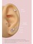 Tektaşlı 3'lü Set Çelik Piercing Tragus Helix Kıkırdak Lob Burun 8 mm Gold 3