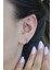 Gümüş Renkli 8 mm Firuze Taşlı Helix Piercing Tragus Kıkırdak Lob 3