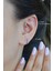 Gümüş Renkli 8 mm Firuze Taşlı Helix Piercing Tragus Kıkırdak Lob 4