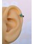 6 mm Mini Halka Yeşil Çiçekli Piercing Forward Helix Tragus Helix Kıkırdak 2