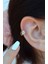 Zirkon Taşlı Çiçek Helix Piercing Tragus Çiçekli Kıkırdak Lob Küpesi Tek Adet 1