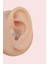 Gümüş Renkli 6 mm Firuze Taşlı Forward Helix Piercing Tragus Helix 3