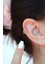 Rodyum Gold Burgu Halka Helix Piercing Kıkırdak Küpesi Lob Altın Model Tek Adet 1