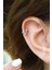 V Harfi Piercing Gümüş Renkli Harf Piercing V 1