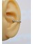 Gümüş Renkli Taşlı İnce Helix Piercing Halka Taşlı Conch Piercingi 1