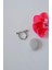 Gümüş Renkli Taşlı İnce Helix Piercing Halka Taşlı Conch Piercingi 2