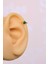 Yeşil Kalpli Halka Tragus Piercing Helix Kıkırdak Küpesi Gold Renkli 3