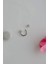 Sacce Scarves&Accessories Gümüş Renk Çelik Taşlı Toplu Piercing 8 mm Smiley Piercing Helix Tragus Lob Kıkırdak 3