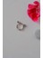Gümüş Renk Mini Kalpli Helix Piercing Kalpli Taşlı Conch Piercingi 2