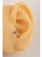 Mor Kelebek Halka Tragus Helix Kıkırdak Lob Gümüş Renkli Piercing 4