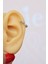 Sacce Scarves&Accessories Gümüş Renkli Taşlı Kalp Piercing Kalp Şekilli Helix Piercing Tragus Kıkırdak 1