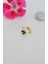 Sacce Scarves&Accessories Gold Halka Zümrüt Yeşili Mini Çiçekli Tragus Piercing Helix Kıkırdak Lob 2
