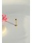 Top Uçlu Çelik Piercing Dudak Dil 10 mm Gold 1