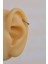 Mini Topçuklu Çelik Halka Piercing 8 mm Gümüş Renkli 1