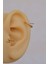 Mini Topçuklu Çelik Halka Piercing 8 mm Gümüş Renkli 4