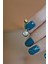 Top Taşlı Çelik Göbek Piercing Gold 1