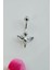 Sacce Scarves&Accessories Çelik Melek Figürlü Göbek Piercing Gümüş Renk 1