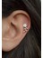 Rose Manolya Çiçek Piercing Helix Kıkırdak 2