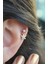 Gold Çiçek Sallantılı Piercing Helix Kıkırdak 3