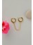 Zincirli Model Halka Piercing İkili Bağlı Gold 2
