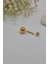 Top Çelik Göbek Piercing Gold 2