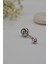 Top Taşlı Çelik Göbek Piercing Gümüş Renk 2