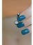 Top Taşlı Çelik Göbek Piercing Siyah Renk 1