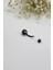 Top Taşlı Çelik Göbek Piercing Siyah Renk 2