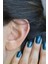 İki Ucu Top Çelik Piercing Kaş Helix Kıkırdak 8 mm Gold 3