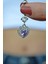 Kalp Model Mor Taşlı Çelik Göbek Piercing 3
