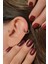 Lazer Kesim Altın Model Halka Tragus Helix Kıkırdak Piercing 8 mm 1