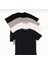 Erkek 5'li Tişört Paketi Saks Bordo Lacivert Siyah Beyaz Comfort Bisiklet Yaka Kısa Kol T-Shirt 1