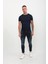 Erkek Skinny Fit Destroy Lacivert 3