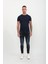 Erkek Skinny Fit Destroy Lacivert 5